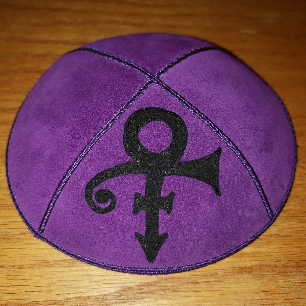 PRINCE THE ARTIST LEATHER KIPPAH KIPOT YARMULKE